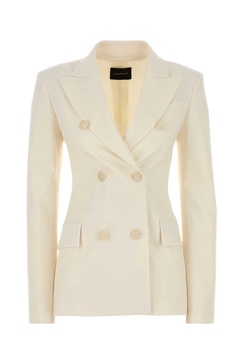 Ivory Stretch Gabardine Blazer