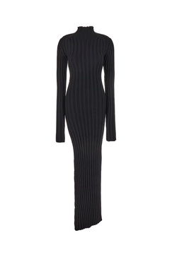Black Wool Sweater Dress