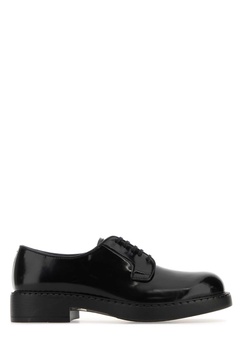 Black Leather Lace-up Shoes