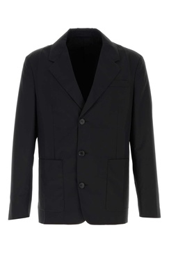 Black Wool Blend Blazer