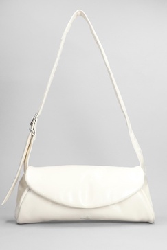 Cannolo Grande Shoulder Bag In White Leather
