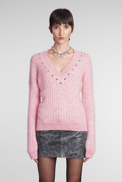 Mohair Knit V-neck Jumper
