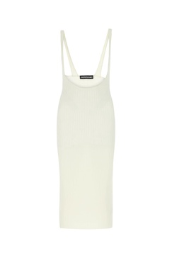 Ivory Stretch Viscose Blend Skirt