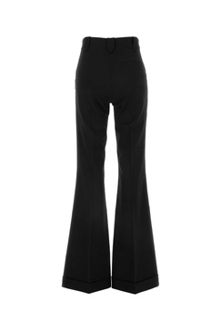 Black Stretch Twill Sofia Flared-leg Pant