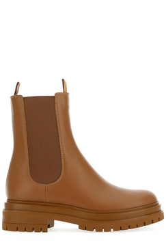 Round Toe Combat Boots