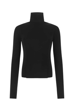 Givenchy Women Black Stretch Viscose Blend Top
