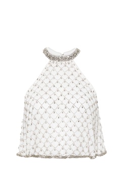 Polka Dot Printed Embellished Turini Top