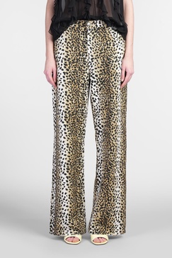 Multicolor Brown Pants