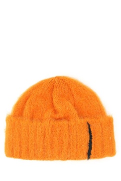 Orange Alpaca Blend Rivington Beanie Hat