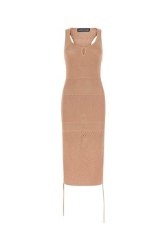 Biscuit In Stretch Mesh Dress