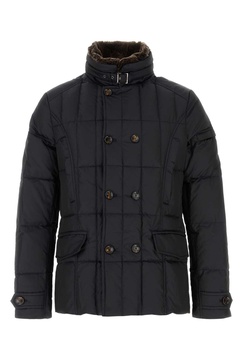 Midnight Blue Polyester Siro Down Jacket
