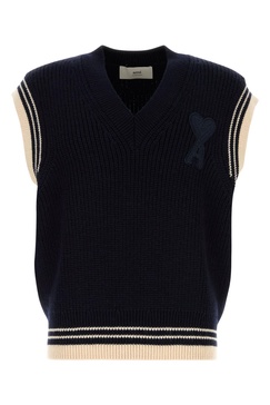 Midnight Blue Wool Vest