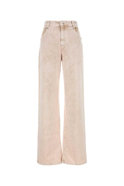 Melange Light Pink Stretch Denim Jeans