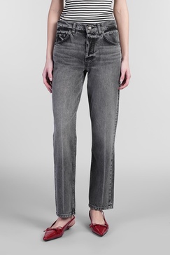 Kate Jeans In Grey Cotton