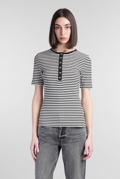 Alessia T-shirt In Black Cotton