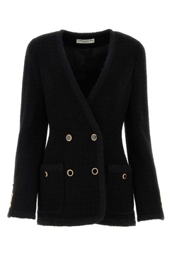 Double-breasted V-neck Blazer
