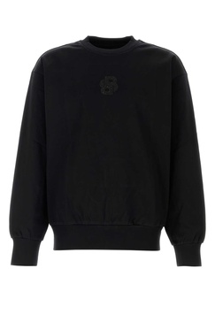 Black Cotton Sweatshirt