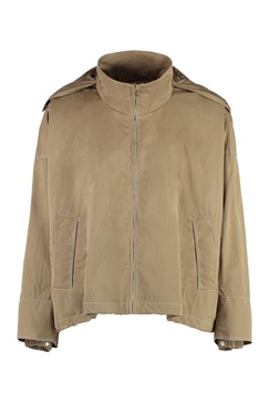 Technical Fabric Hooded Jacket