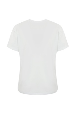 Cotton T-shirt With Logo Embroidery