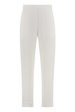 High-waist Crêpe Trousers