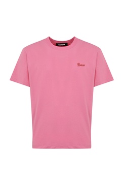 Cotton T-shirt With Barrow Cream Print