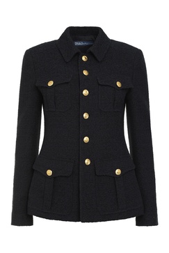 Boucle Jersey Single-breasted Jacket