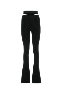 Black Stretch Viscose Pant