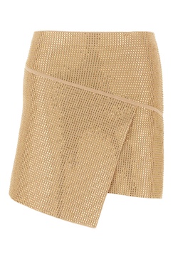 Embellished Viscose Blend Mini Skirt