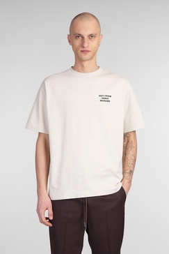 T-shirt In Beige Cotton