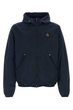Navy Blue Nylon Free Jacket