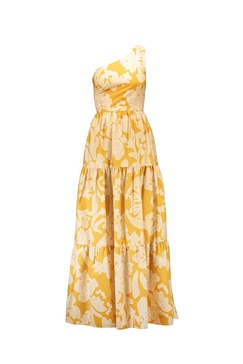 Leonor Flowered Ochre
