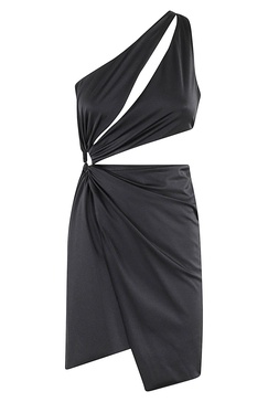 Dress In Lycra W Cut Out