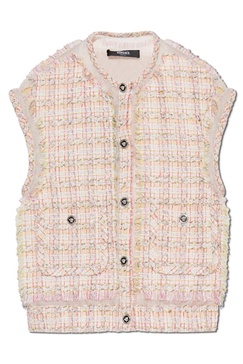Button-up Tweed Gilet