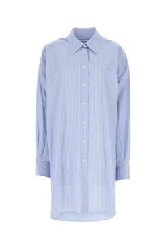 Maison Margiela Women Embroidered Poplin Oversize Shirt