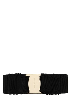 Salvatore Ferragamo Women Black Fabric Vara Hair Clip