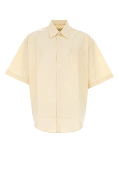 Ami Men Cream Poplin Shirt
