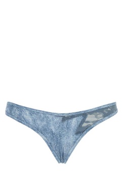 Diesel Women Printed Stretch Nylon Diesel X Savage X Fenty Lace-Thong Thong