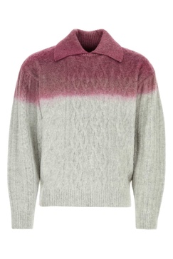 Ader Error Men Two-Tone Stretch Acrylic Blend Sweater