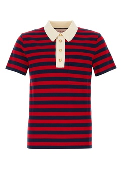 Valentino Garavani Men Embroidered Piquet Polo Shirt