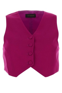 The Andamane Women Tyrian Purple Polyester Vest