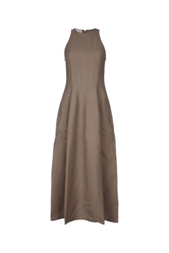 Brunello Cucinelli Women Fluid Linen Structured Dress