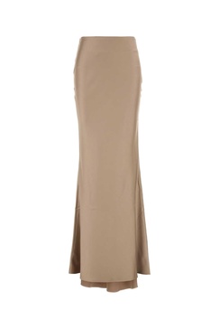 The Andamane Women Cappuccino Satin Skirt