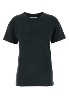 Maison Margiela Women Slate Cotton T-Shirt
