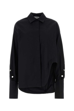 The Attico Women Black Poplin Oversize Shirt
