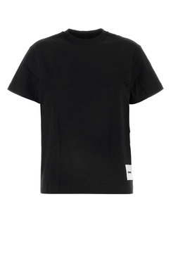 Jil Sander Women Black Cotton T-Shirt Set