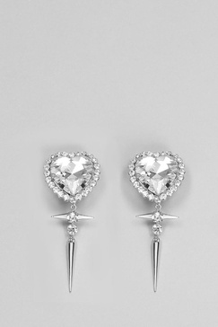 Heart Earrings With Studs