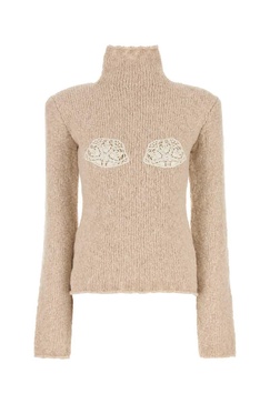 Beige Alpaca Blend Sweater