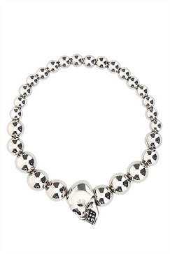 Alexander Mcqueen Men Silver Metal Bracelet