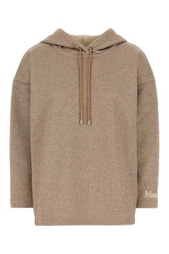 Max Mara Women Biscotto Cotton Blend Rally Sweatshirt