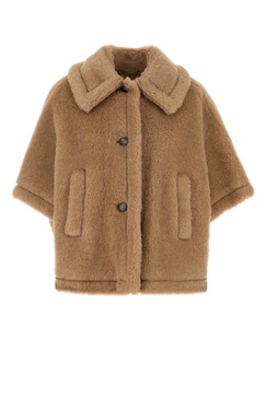 Max Mara Women Camel Teddy Tenebre 4 Cape